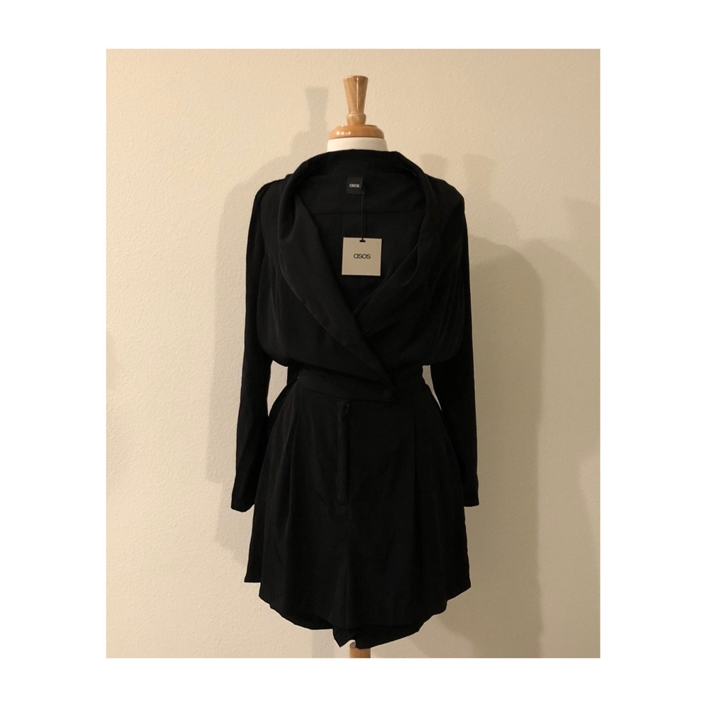 Asos Black Playsuit